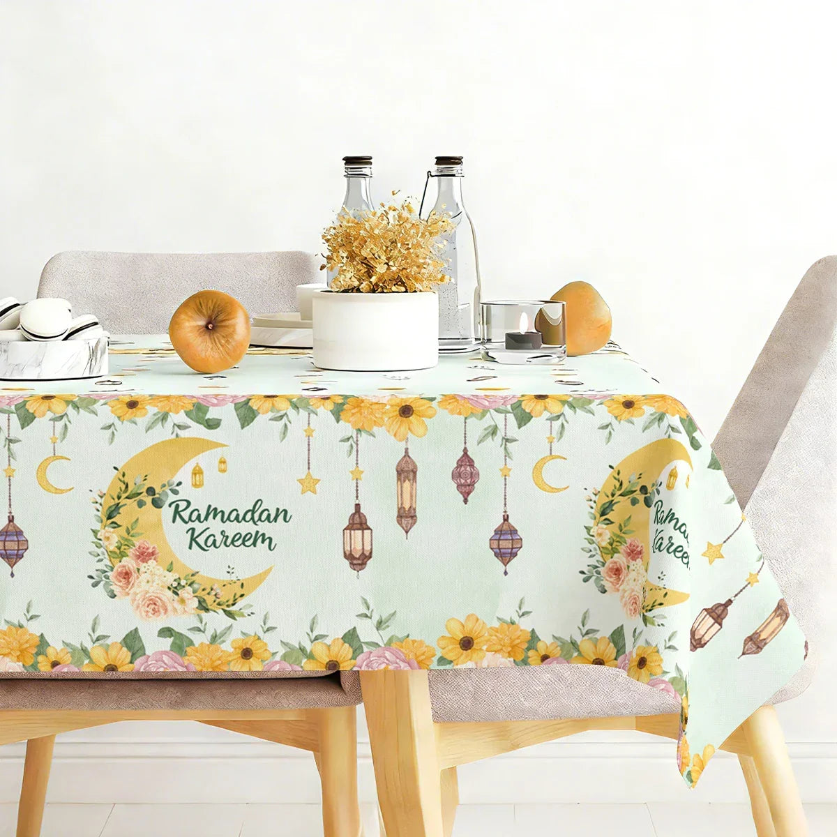 Table Cloth - Ramadan Mubarak Cotton Large