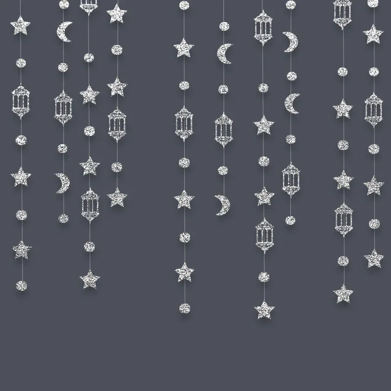 Garland - Glitter Gold Star Streamer