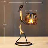 Creative Iron Candle Holder for Home Decor