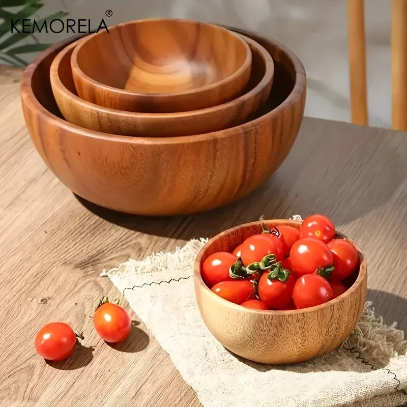 Salad Bowl - Anti-Scalding Wooden Large