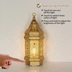 Table Lamp - Portable Iron Art Metal Long