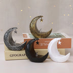 Candlestick - LED Star Moon Style White