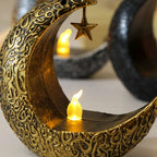 Candlestick - LED Star Moon Style White