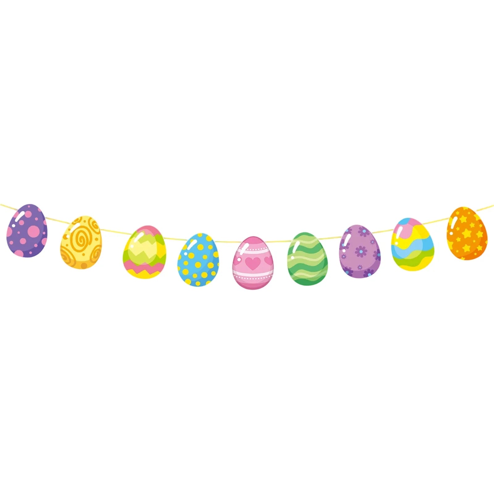 Easter Garland - Decorative Paper Egg