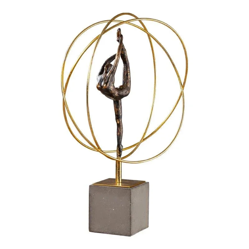 Modern Gymnast Statue - Abstract Figure Desktop