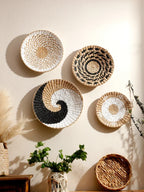 Seagrass Wall Hanging Decor Wall Basket Boho Home Decoration Handmade Natural Wall Art for Kitchen Bedroom Living Room Ornament - House Of Avana