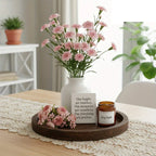 Serving Tray - Farmhouse Wood Round