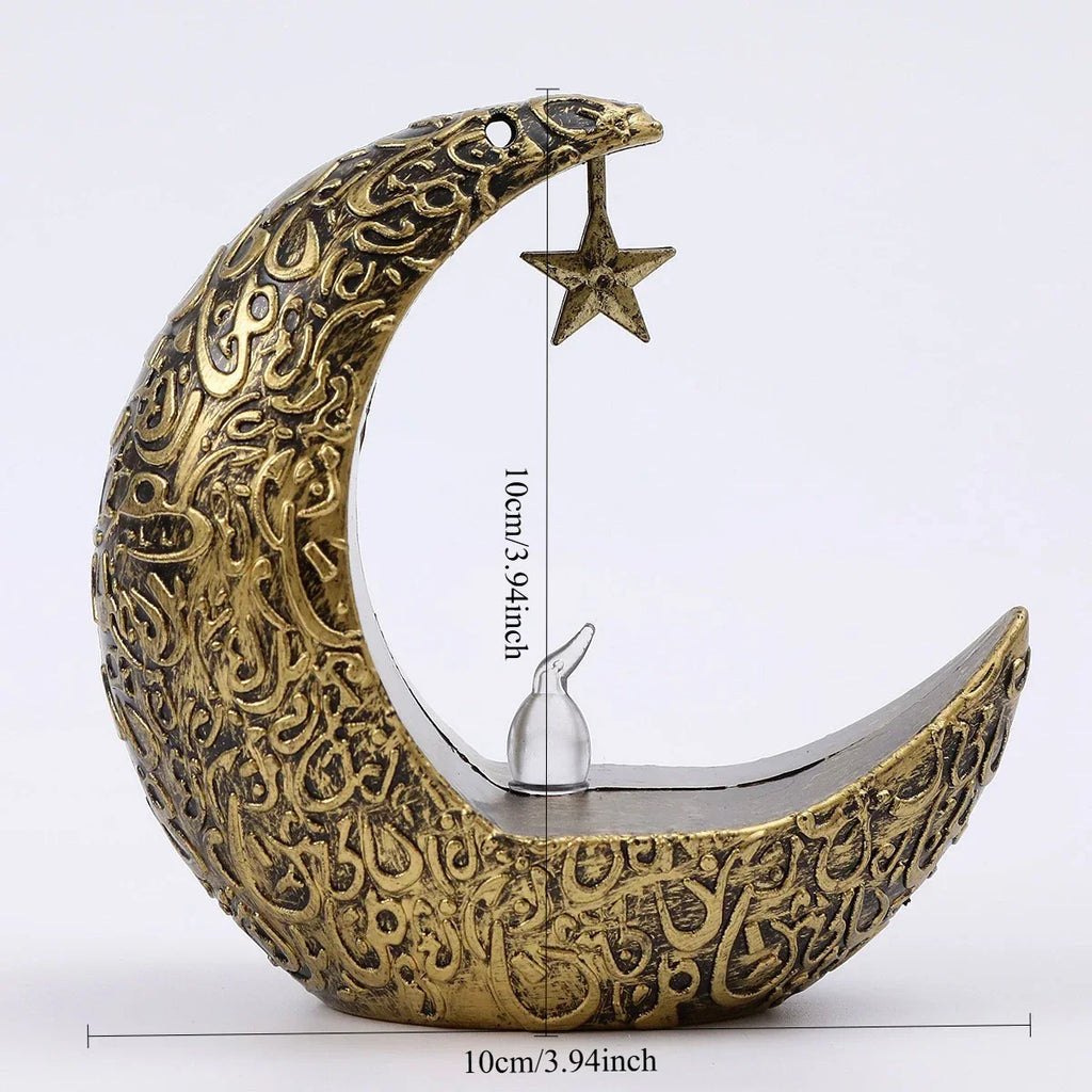 Candlestick - LED Star Moon Style White
