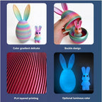 Easter Ornament - Decorative Ceramic Bunny