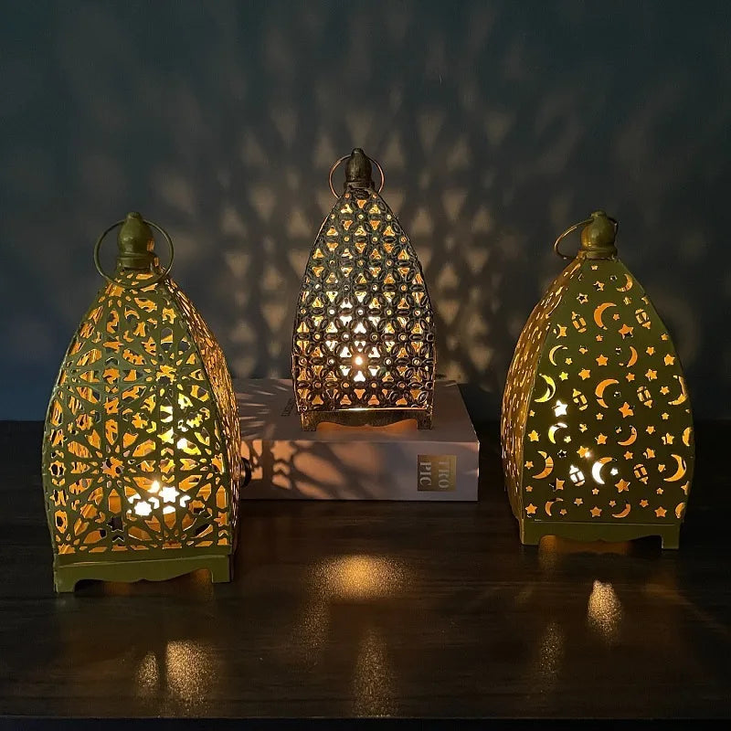 Lantern - Decorative Iron Arabesque Tabletop