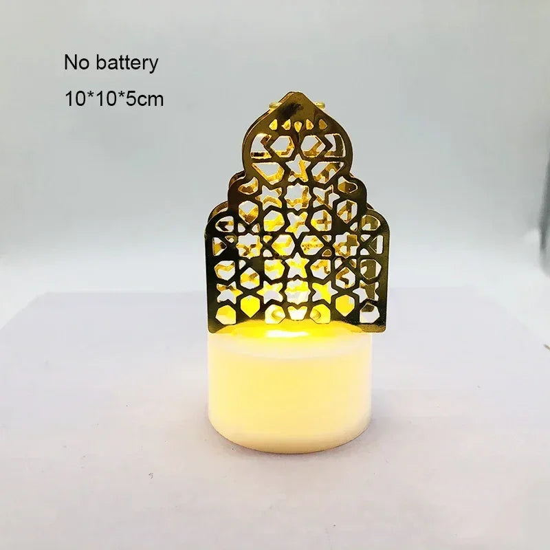 Ornament - LED Iron Candle Ramadan