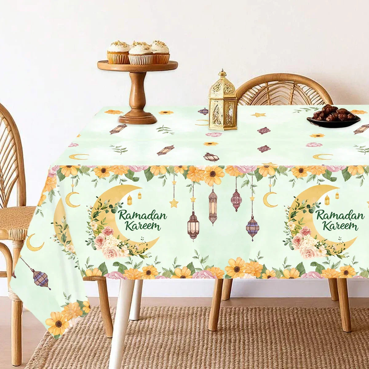 Table Cloth - Ramadan Mubarak Cotton Large