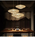 Rattan Chandelier Large