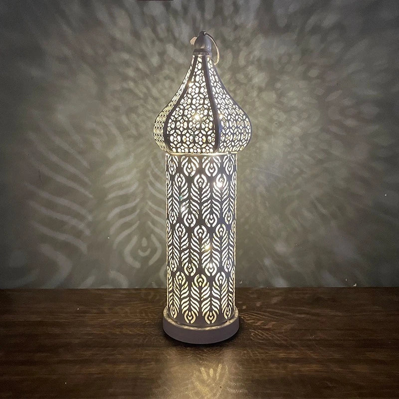 Lantern - LED Gold Wrought Iron