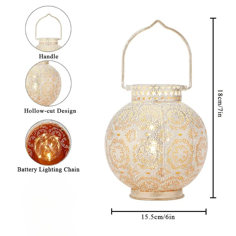 Lantern - Hollow Out Iron Metal Bedroom