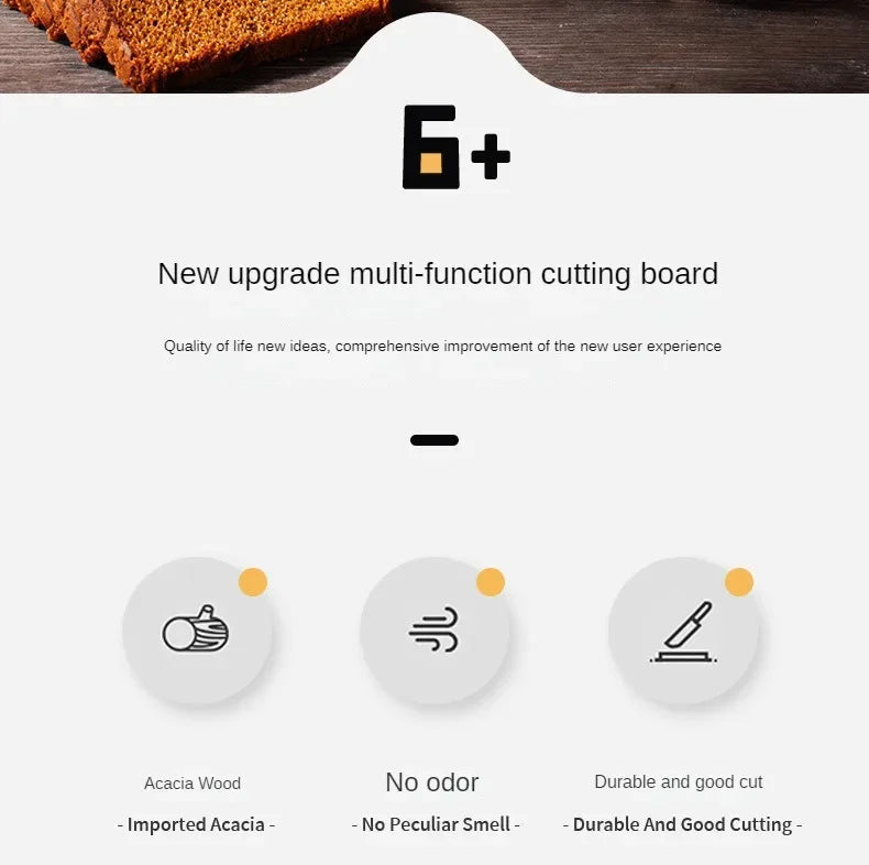 Cutting Board - Double-sided Acacia Wood Large