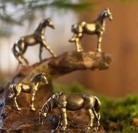 Antique Long Tail Horse Miniature Figurine