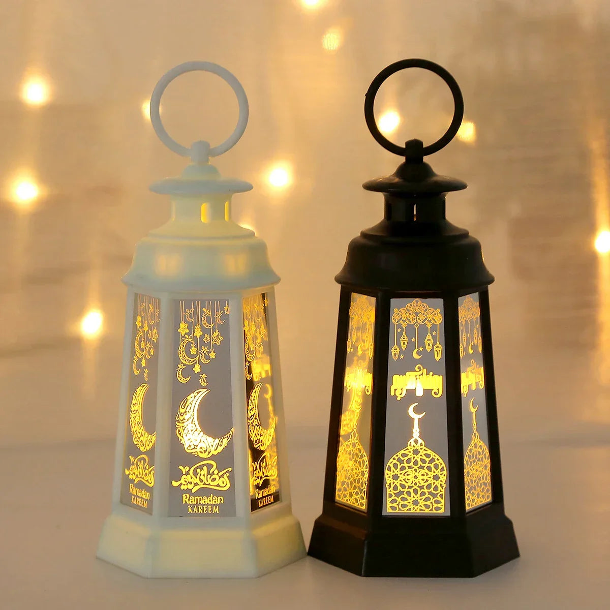Table Lamp - LED Islamic Moon Pattern