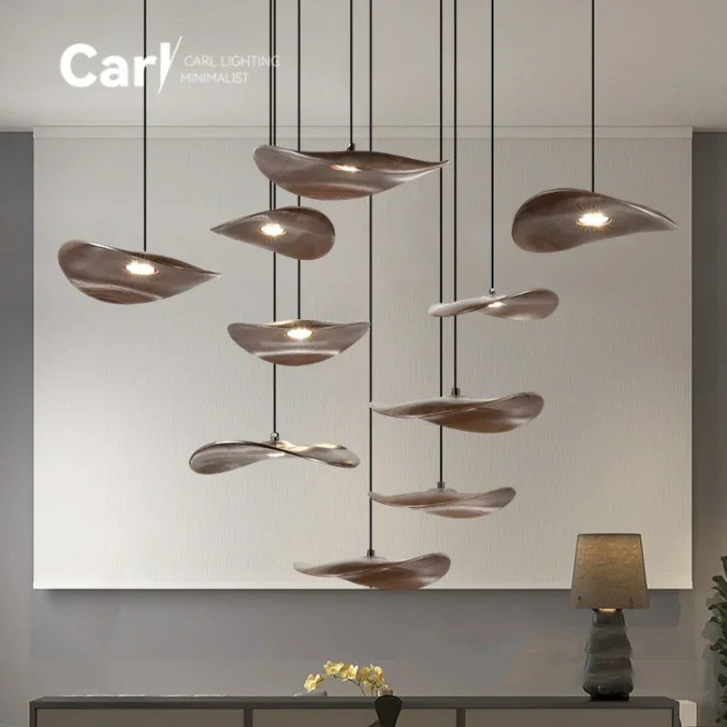 Chandelier - Multi-head Walnut