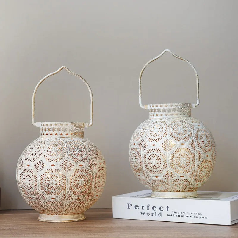 Lantern - Hollow Out Iron Metal Bedroom