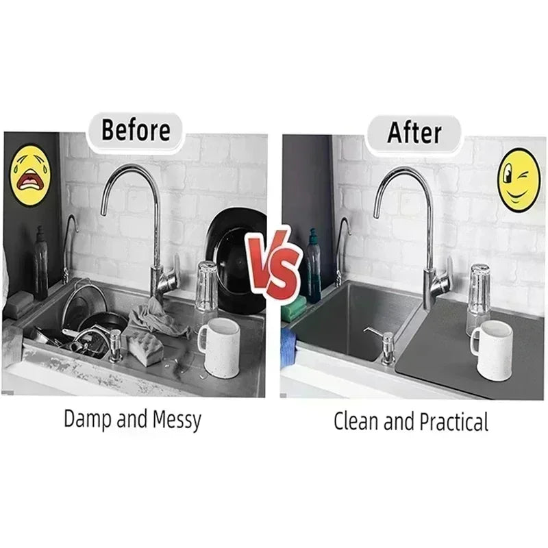 Dish Mat - Minimalist Colorful Rectangular