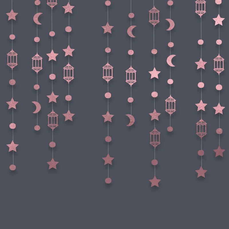 Garland - Glitter Gold Star Streamer