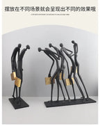 Abstract Statue - Modern Black Pedestal