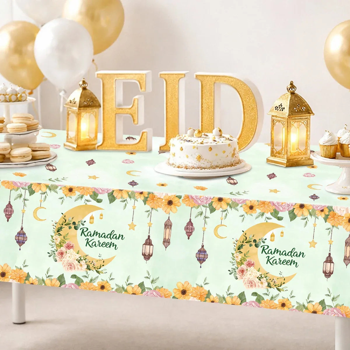 Table Cloth - Ramadan Mubarak Cotton Large