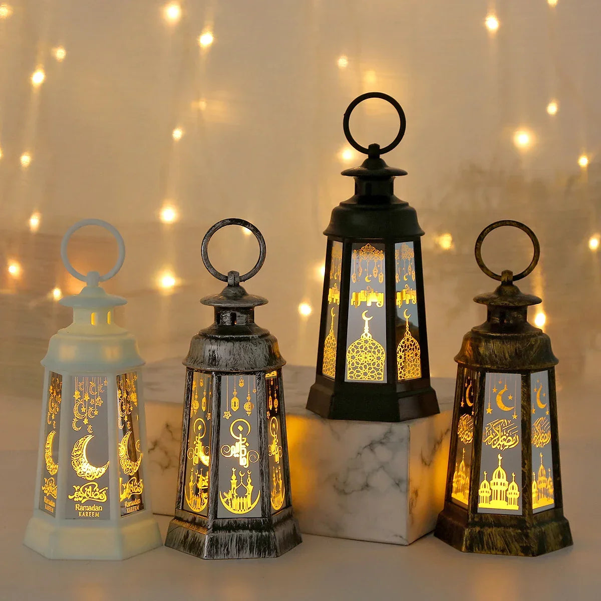 Table Lamp - LED Islamic Moon Pattern