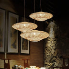 Rattan Chandelier Large