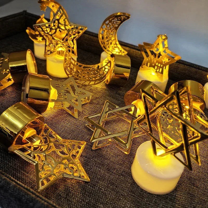 Ramadan Lamp - Star and Moon Ceramic Desk