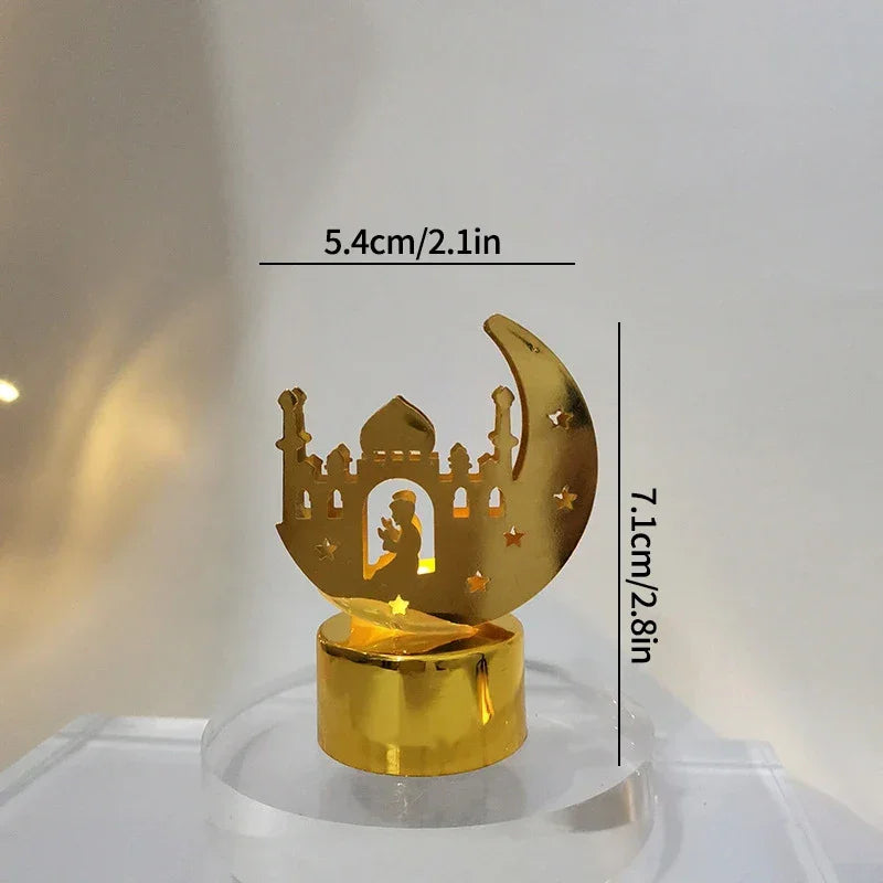 Ramadan Lamp - Star and Moon Ceramic Desk