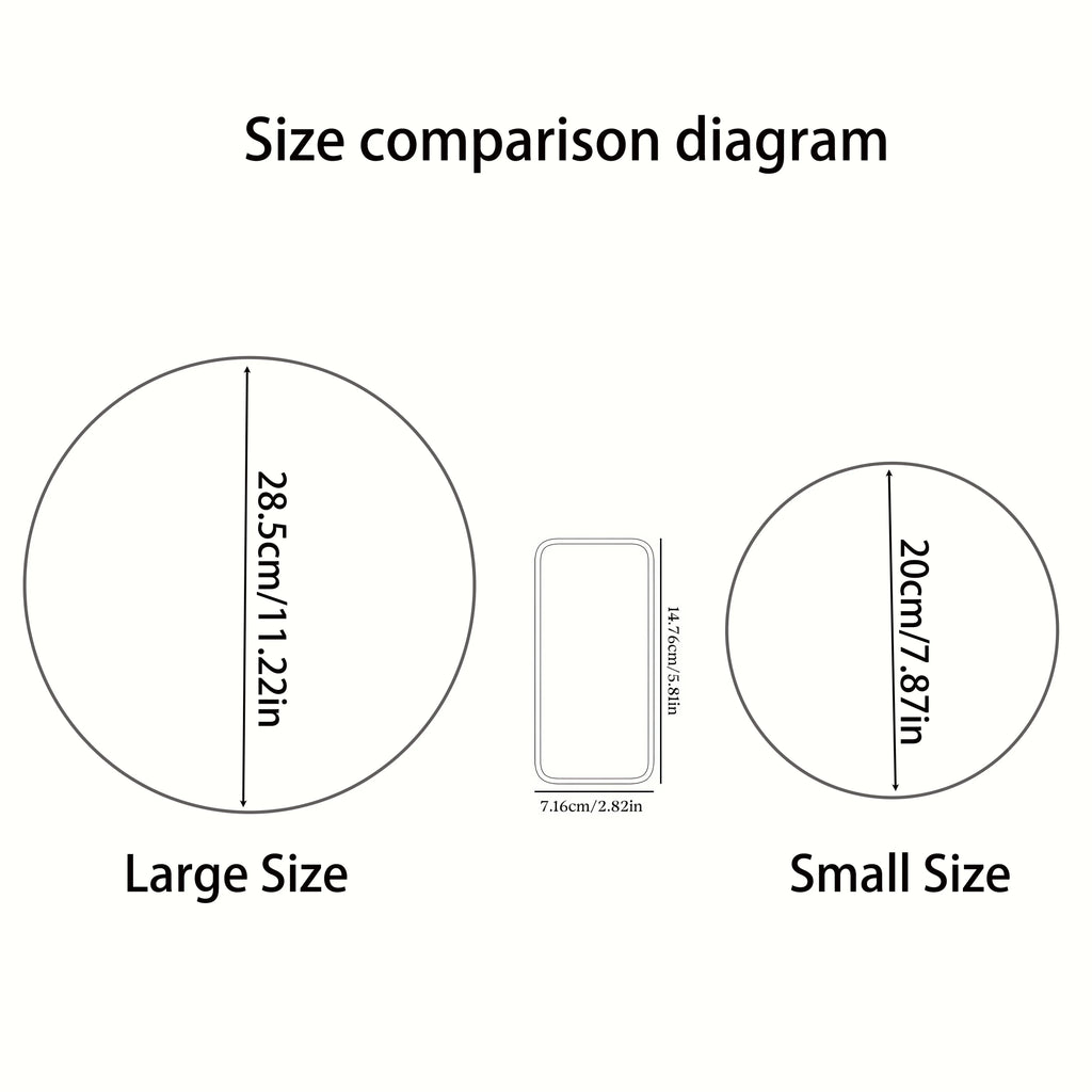 Serving Tray - Farmhouse Wood Round