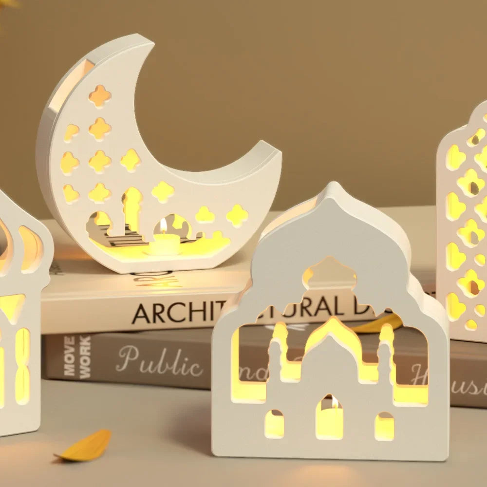 Lampshade - Hollow Silicone Moon Candle Holder