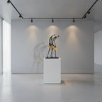 Abstract Teamwork Human Sculpture – Modern Metal Home Decor