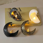 Candlestick - LED Star Moon Style White
