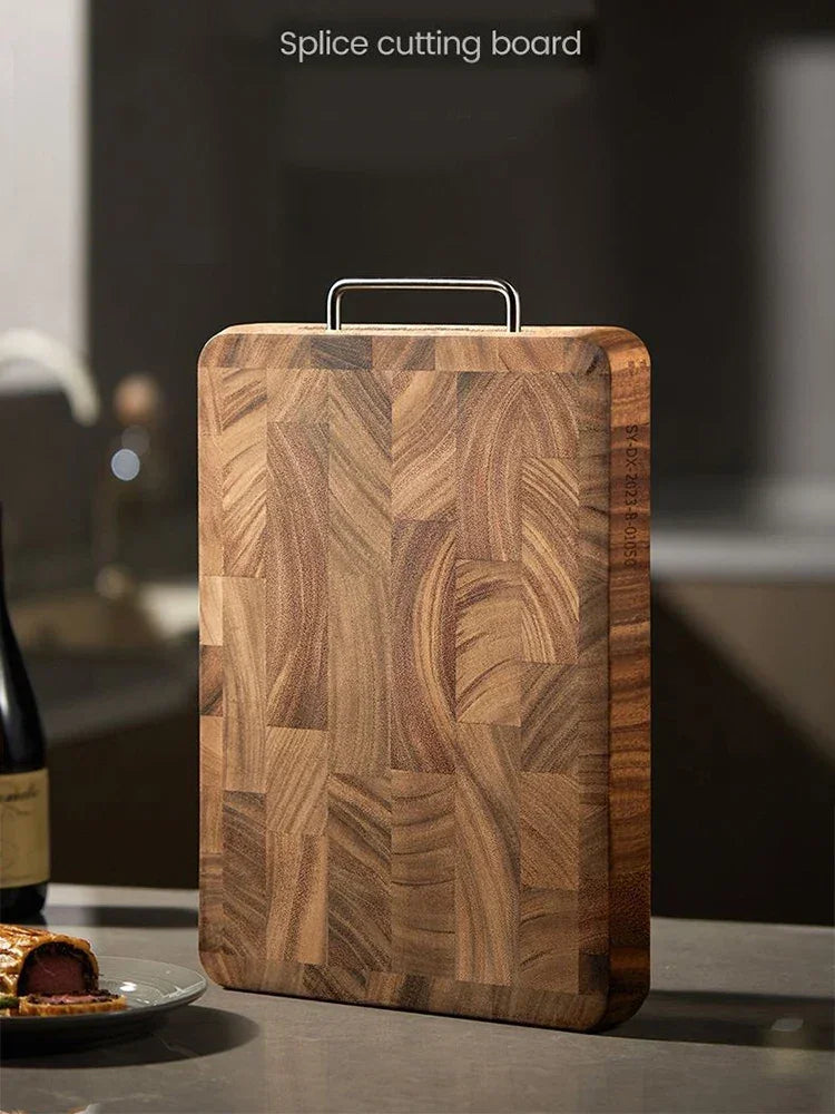 Chopping Board - Heavy Duty Wooden Black Walnut Double-Sided