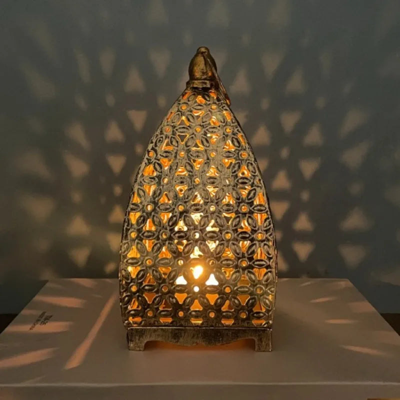 Lantern - Decorative Iron Arabesque Tabletop