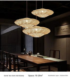 Rattan Chandelier Large