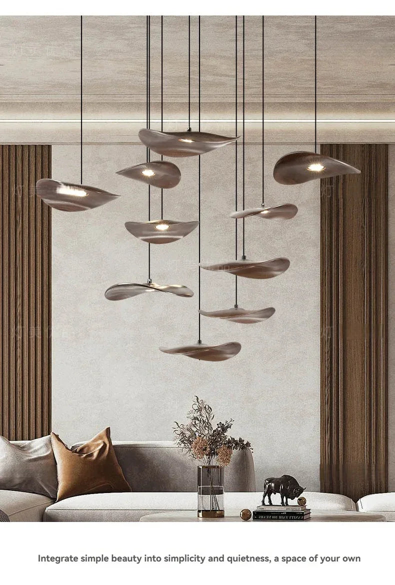 Chandelier - Multi-head Walnut
