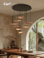 Chandelier - Multi-head Walnut