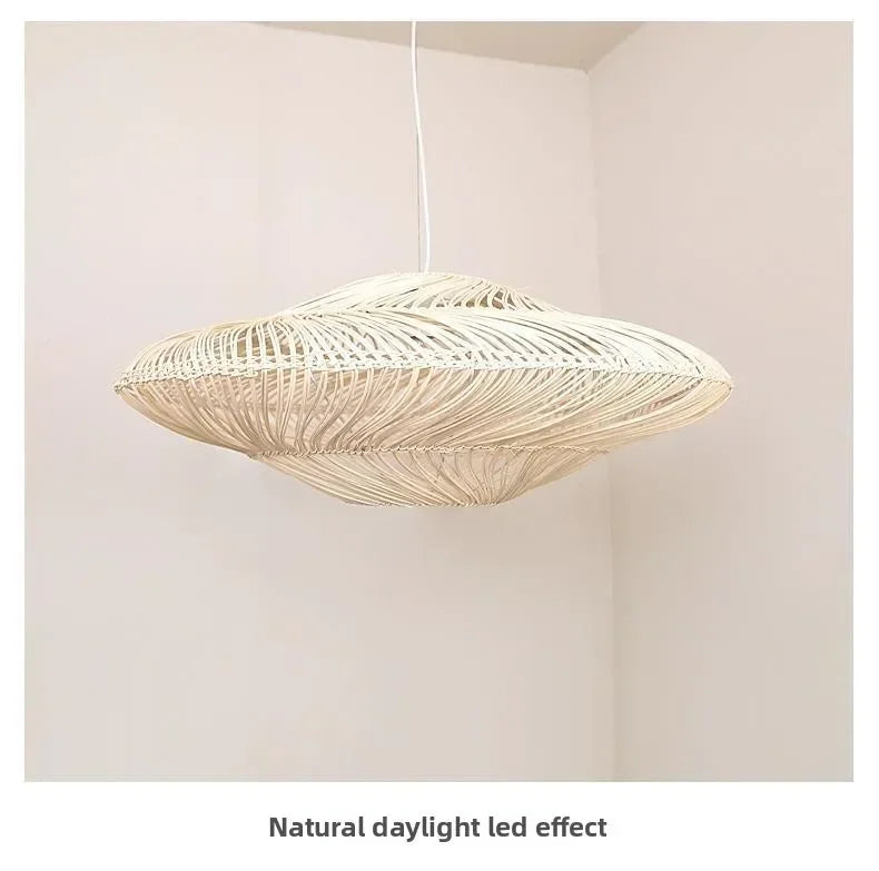 Rattan Chandelier Large