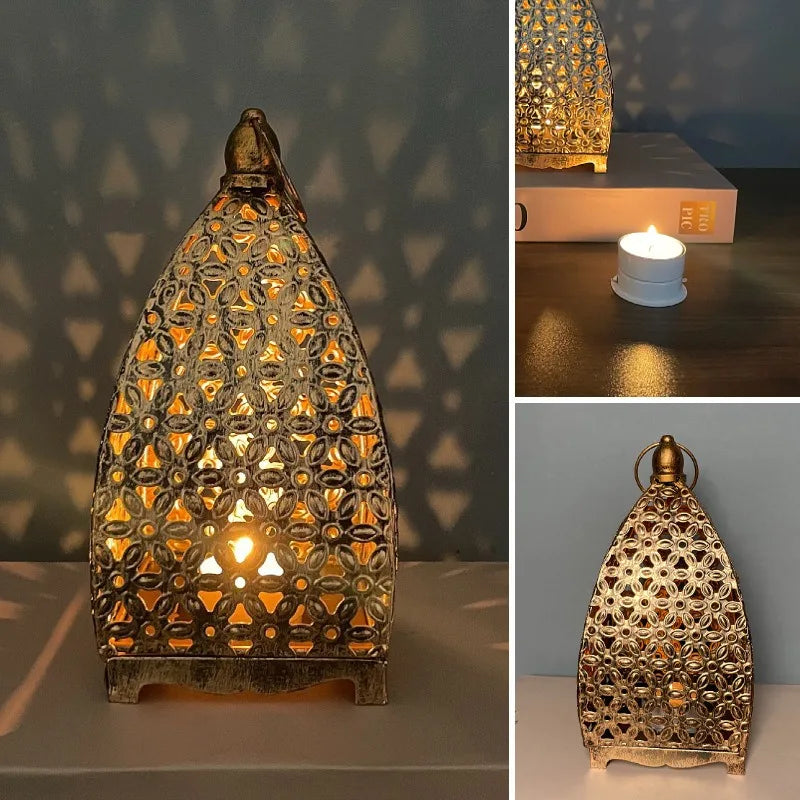 Lantern - Decorative Iron Arabesque Tabletop