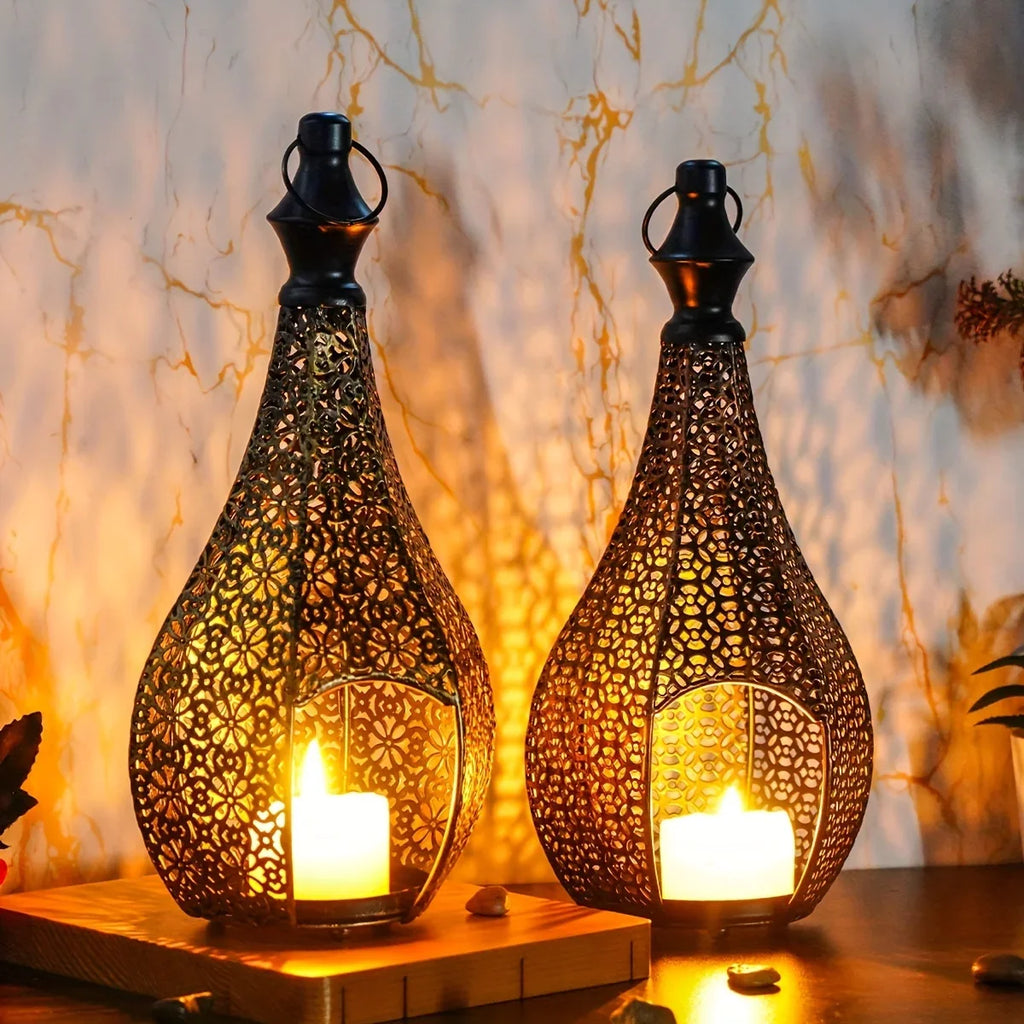 Lantern - Metal Morocco Candle Holder