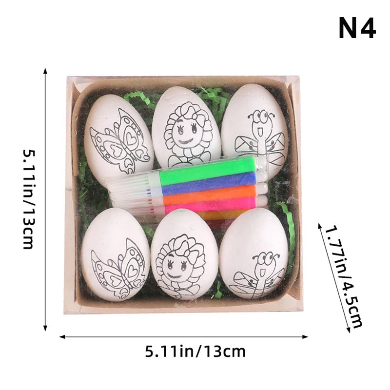 Eggs Kit - Hand-painted Cartoon Bunny Small