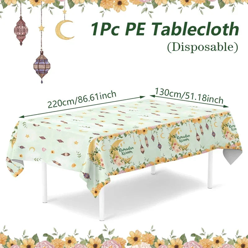 Table Cloth - Ramadan Mubarak Cotton Large