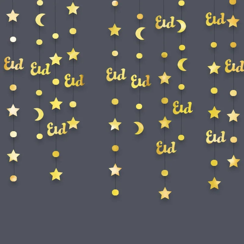 Garland - Glitter Gold Star Streamer