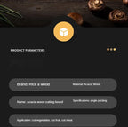 Cutting Board - Double-sided Acacia Wood Large