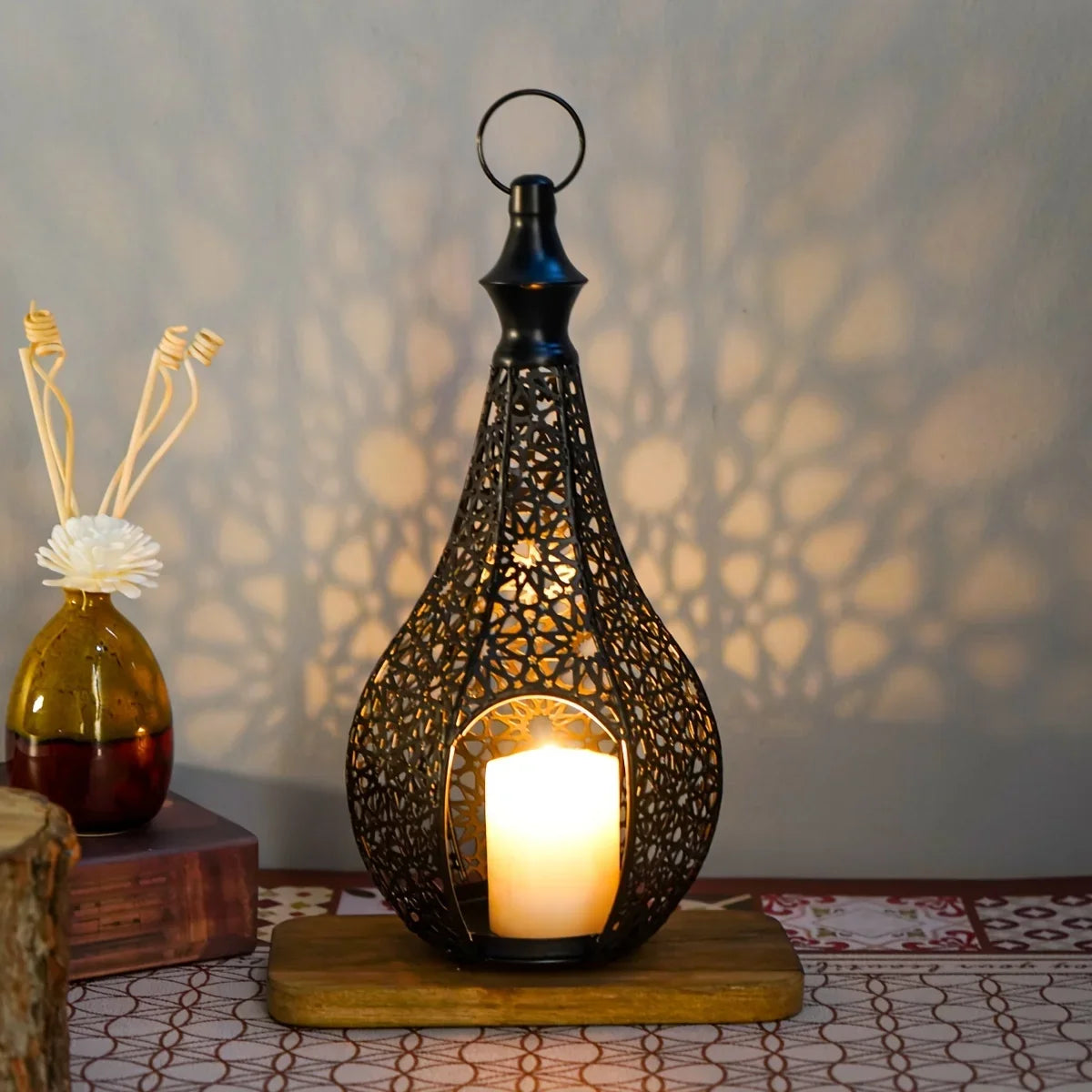 Lantern - Metal Morocco Candle Holder