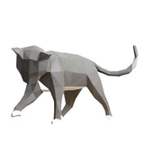 3D Playing Cat Geometric Craft Paper Figure | House of Avana